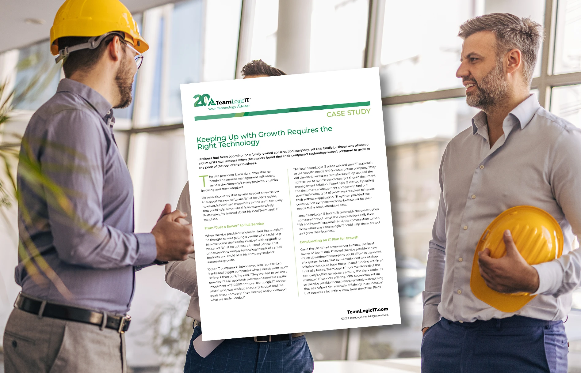 Case Study - Keeping Up with Growth Requires The Right Technology Item