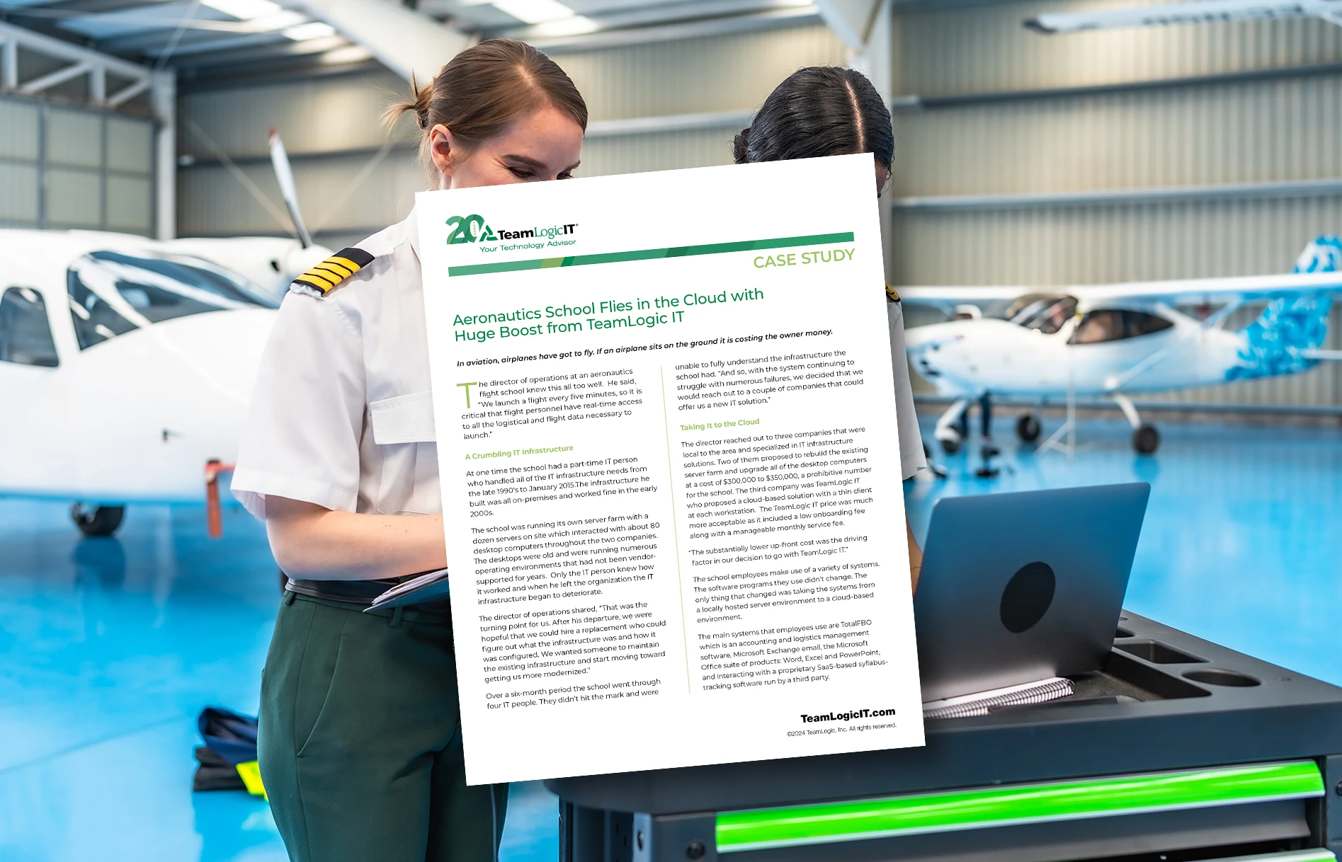 Aeronautics School Flies in the Cloud with Huge Boost from TeamLogic IT Item