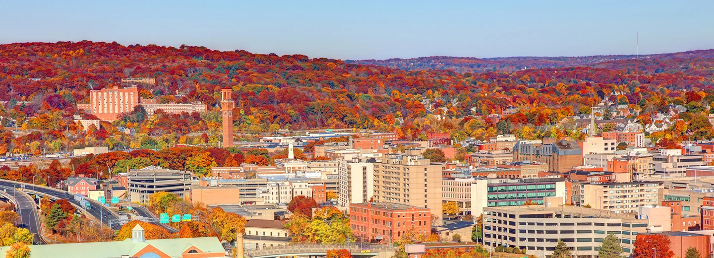 Waterbury, VT skyline