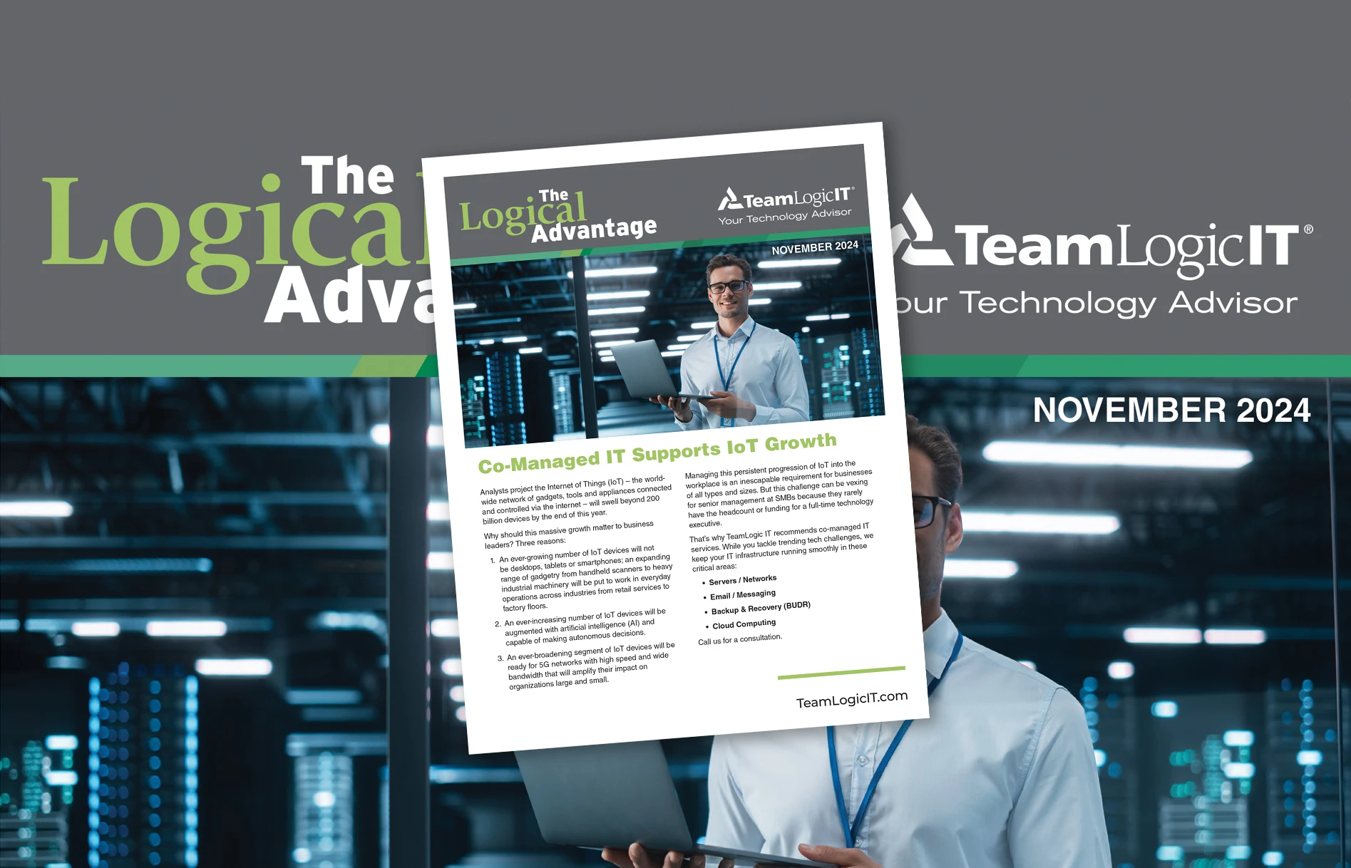 Newsletter - The Logical Advantage November 2024 Issue Overlay