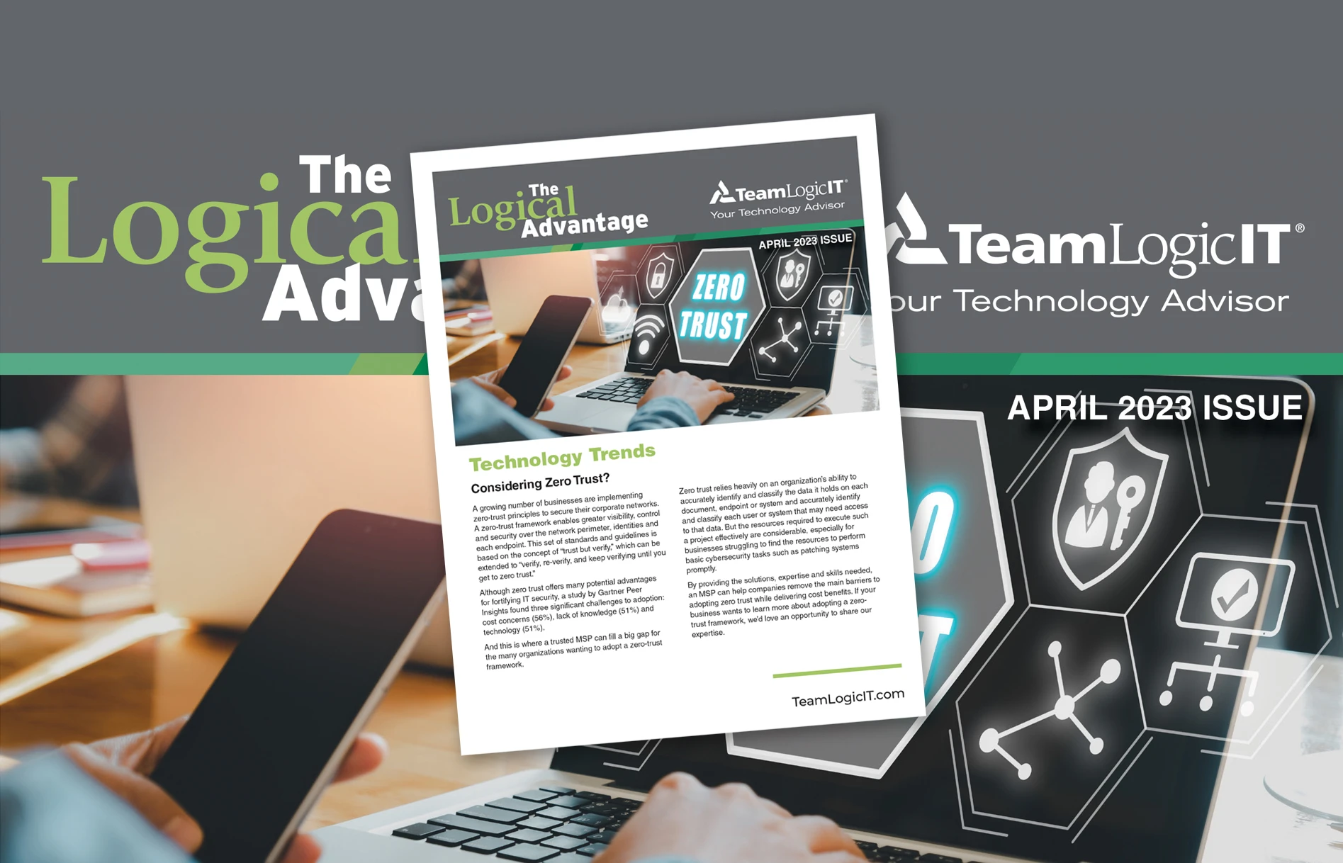 Newsletter - The Logical Advantage April 2023 Issue Overlay