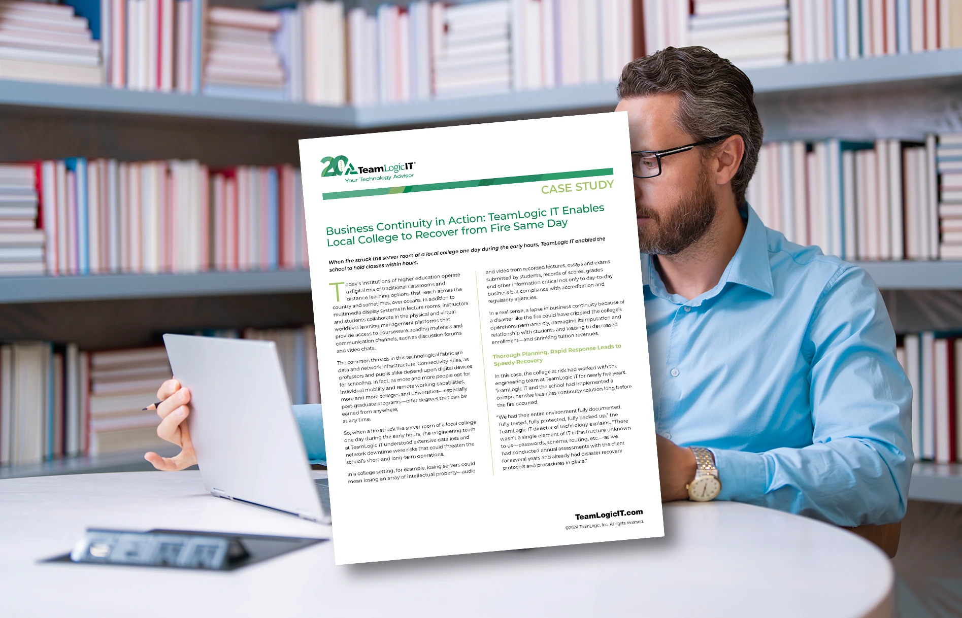 Case Study - Business Continuity in Action: TeamLogic IT Enables Local College Item