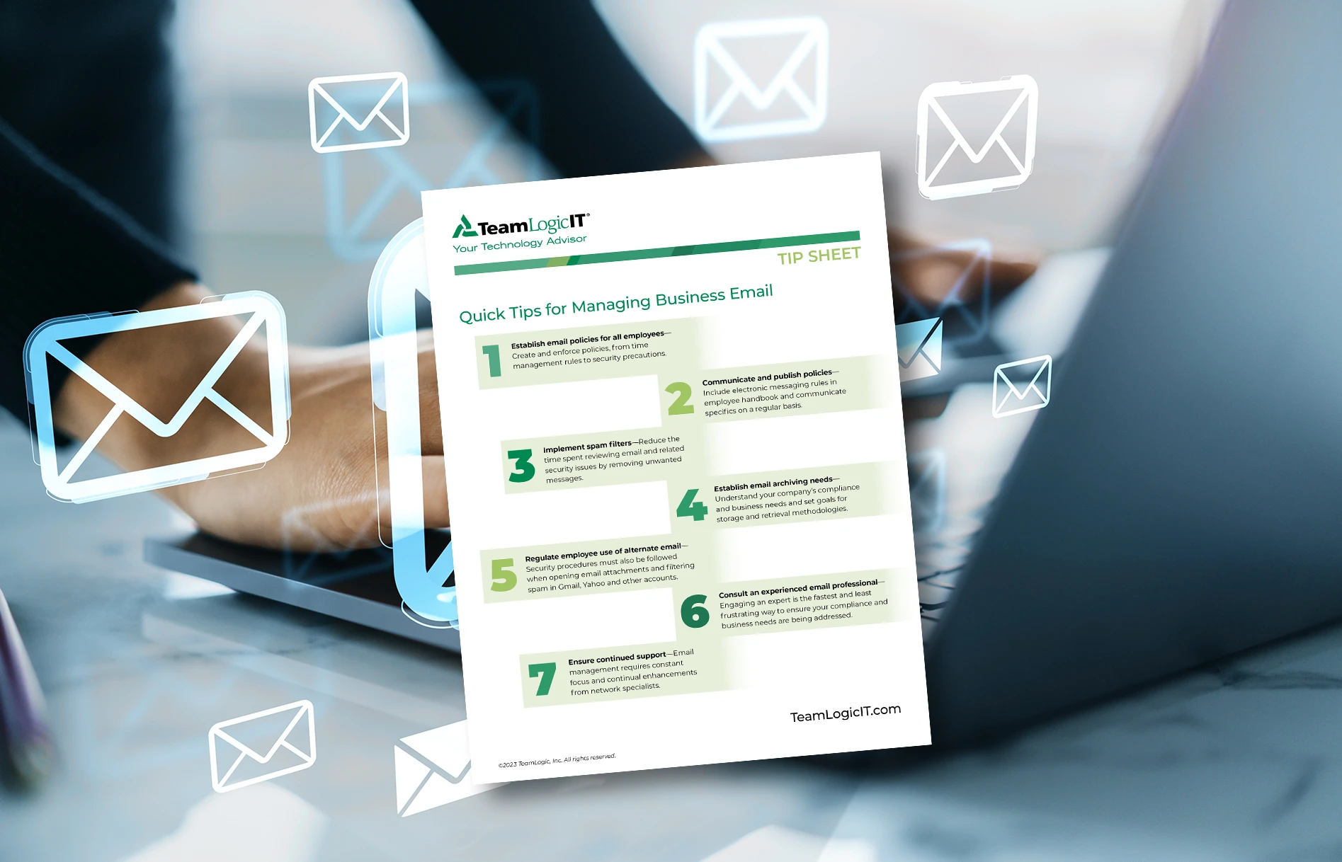 Tipsheet - Quick Tips for Managing Business Email Item