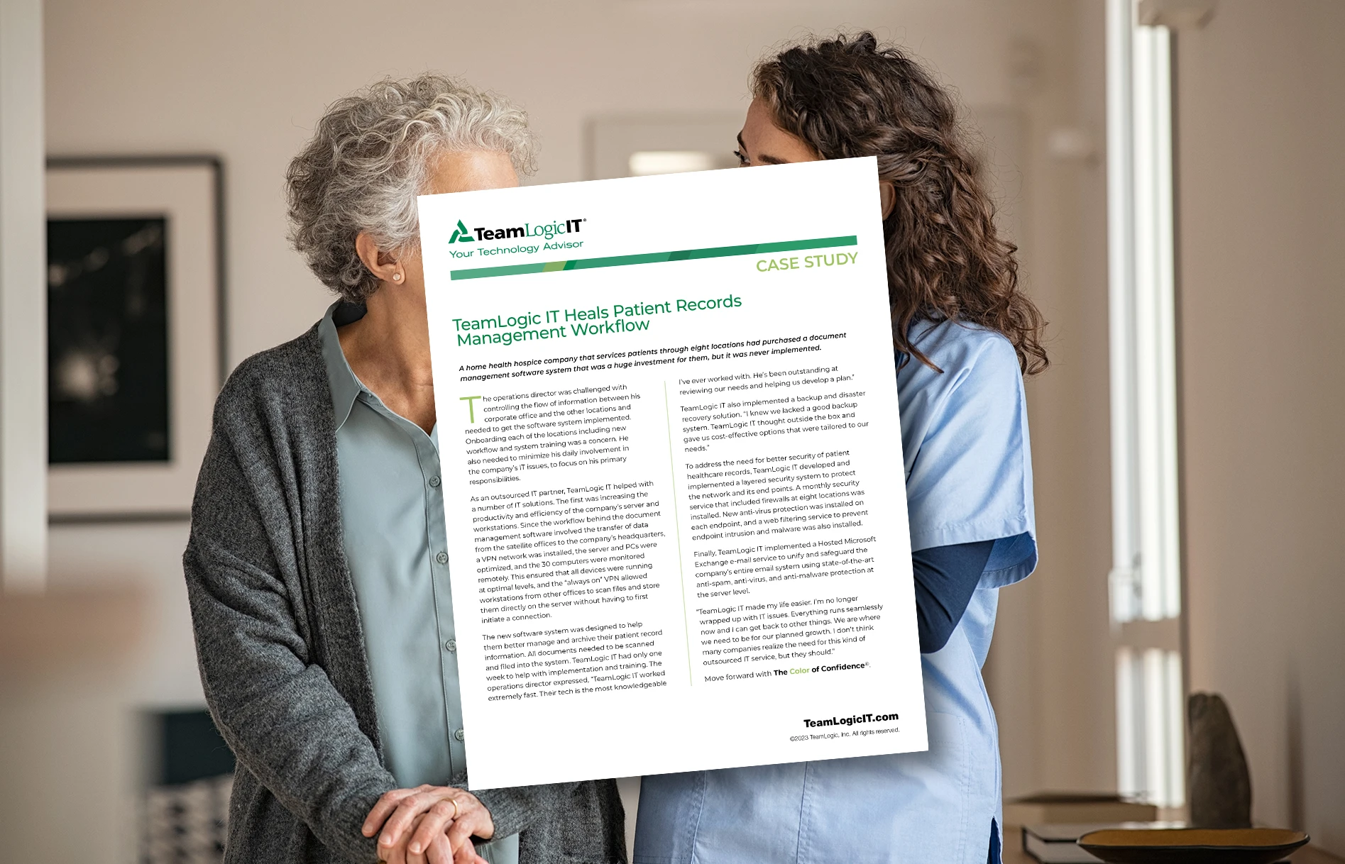 Case Study - TeamLogic IT Heals Patient Records Workflow Item