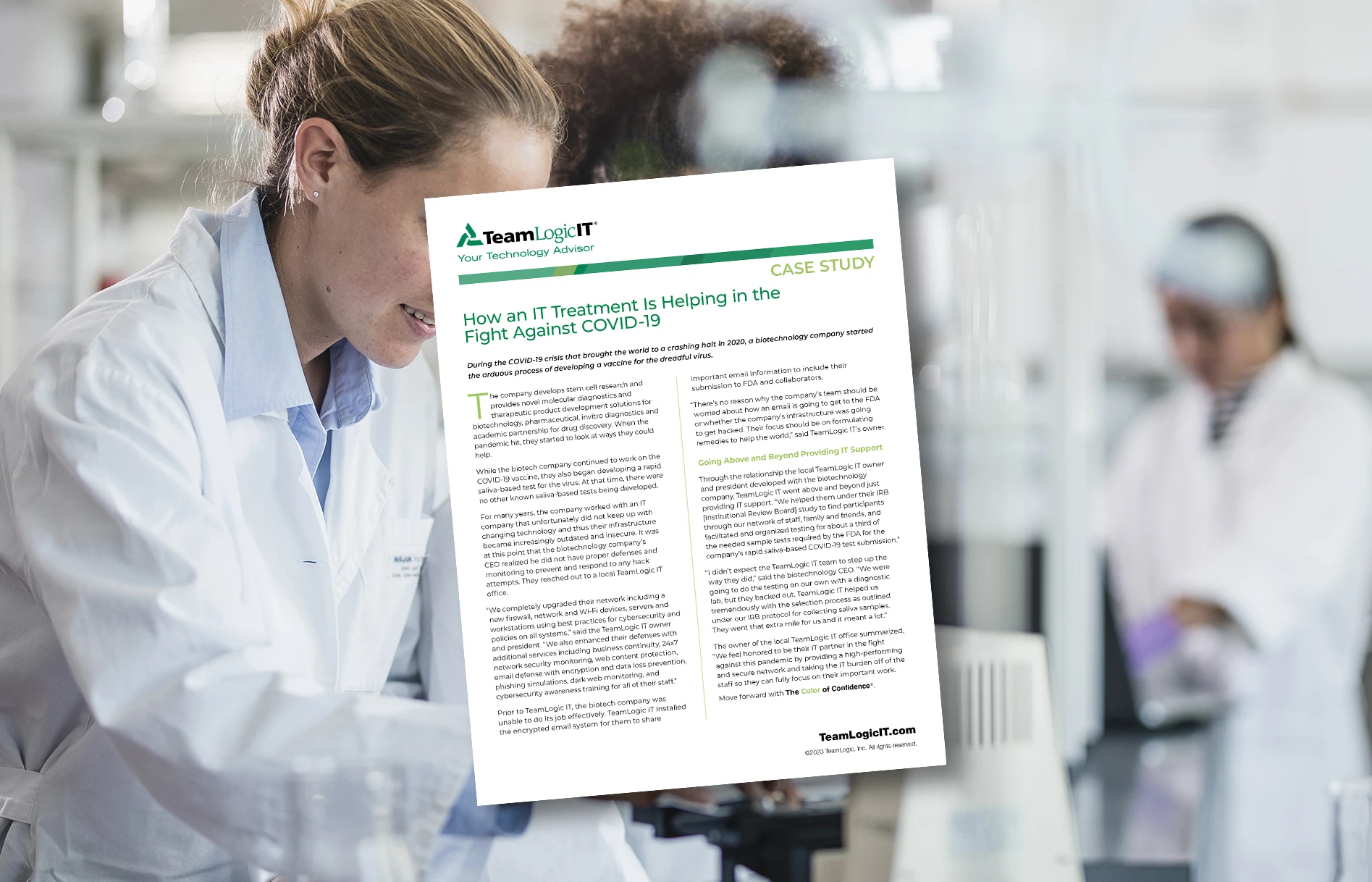 Case Study - How an IT Treatment Is Helping in the Fight Against COVID-19 Item